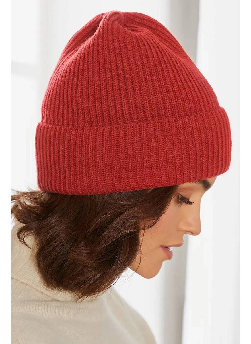 Women Knitted Beanie Hat, Red - pzsku/Z4258FBCA64F9D088D6DFZ/45/_/1738246241/0ad406ff-d4d7-466e-83c5-068d90bd629c