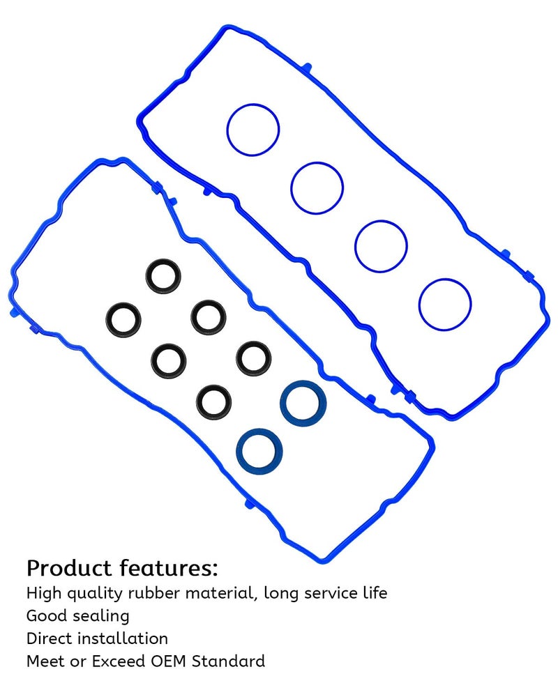 TIKSCIENCE Valve Cover Gasket Set Fit for Jeep Cherokee, Wrangler, Dodge Durango, Journey, Avenger, Ram 1500, Chrysler 200, 300, ProMaster 3.6L V6 2011-2022 Replace VS50805R, 5184596AE - Image 3