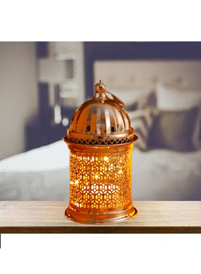 fashionhome مصباح إضاءة قبة من الشمعدان الذهبي النحاسي لموسيقى رمضان المجوفة لتزيين المنزل في عيد المسلمين - Image 2
