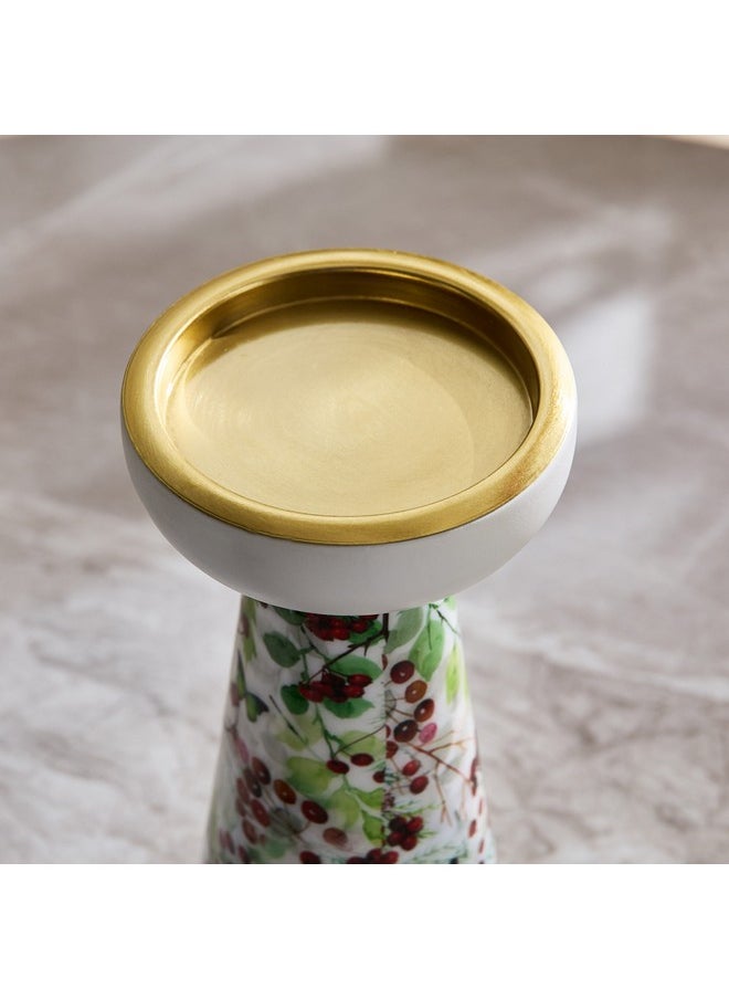 Home Box - Berry Enamelled Pillar Candleholder 10 x 30 x 10 cm - Image 1