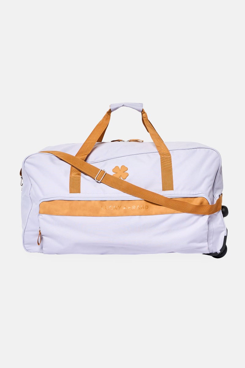 LUCKY BRAND Women Brand Logo Rolling Duffle Bag, Lavender - Image 1