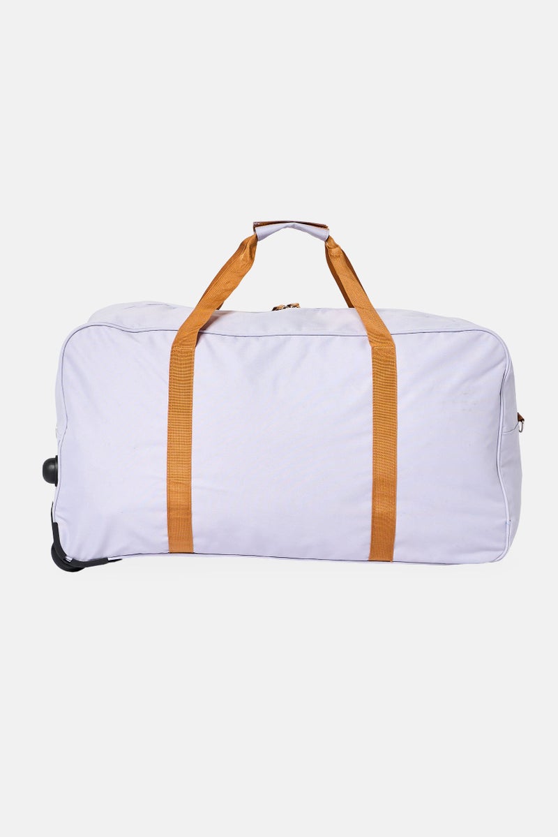 LUCKY BRAND Women Brand Logo Rolling Duffle Bag, Lavender - Image 4