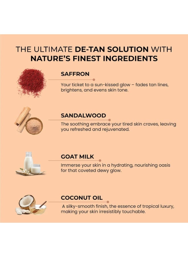 صابون الغار صابون غار السحري بخشب الصندل والزعفران للاستحمام (عبوة من 4 قطع، 100 غرام) | خالٍ من البارابين | صابون استحمام بخشب الصندل والزعفران | صابون مصنوع يدويًا لبشرة متألقة | صابون لتفتيح البشرة للرجال والنساء - Image 2