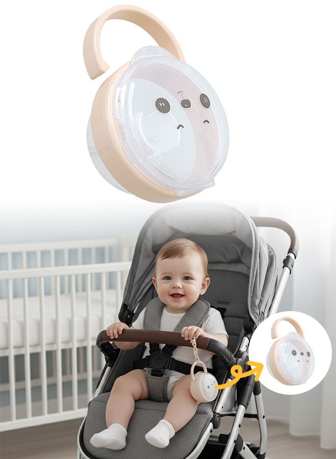 سوبر زي يوث حقيبة تخزين مصاصة الأطفال ، حامل مصاصة كرتوني شفاف مع خطاف ، صندوق مصاصة خفيف الوزن مقاوم للغبار لحديثي الولادة ، حاوية مهديء محمولة للسفر والاستخدام اليومي - Image 1