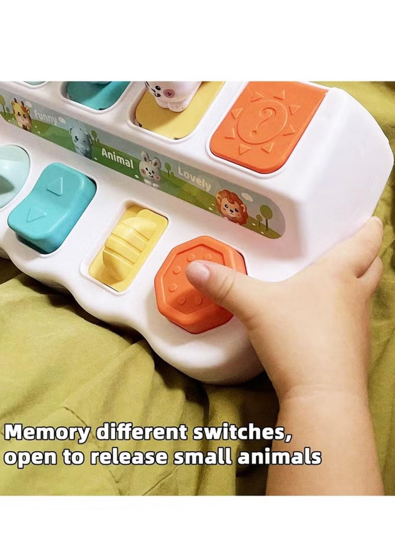 Interactive Pop Up Baby Toy , Hide & Seek Toy Box, Montessori Toy for Babies and Toddlers, Early Learning and Brain Development Educational Plaything, Safe Pop-Up Switch Box, Baby gift (Animal) - Image 4