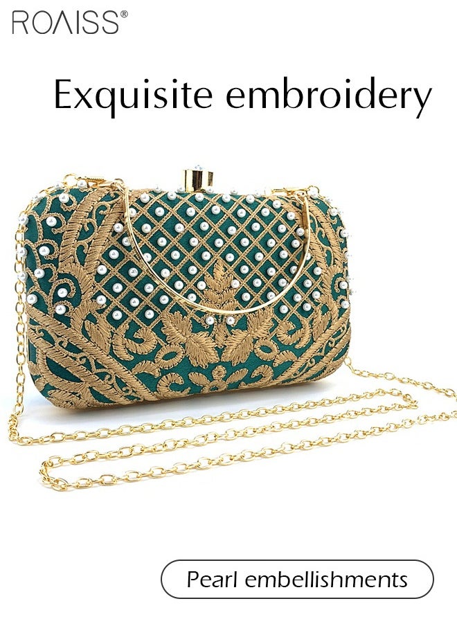 Pearl Embroidered Banquet Clutch Women'S Banquet Fashion Contrast Color Detachable Chain Crossbody Bag - pzsku/Z42595842A42FA8CB5DBCZ/45/_/1723702091/e6452fdc-ab63-4938-8e92-a074d32870ec