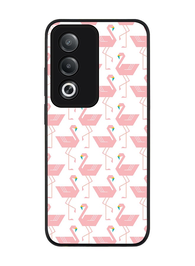 Stylizedd For Oppo A3 Pro / A80 Case,Slim fit Camera Protection, Shockproof Thin Phone cover - Feminine Flamingos - Image 1