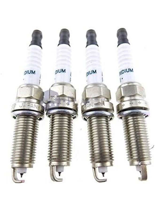 مجموعة شمعات الإشعال إيريديوم 4 قطع FXE20HR11 متوافقة مع نيسان ميكرا مارش نوت تيدا إكس تريل كيوب - Image 3