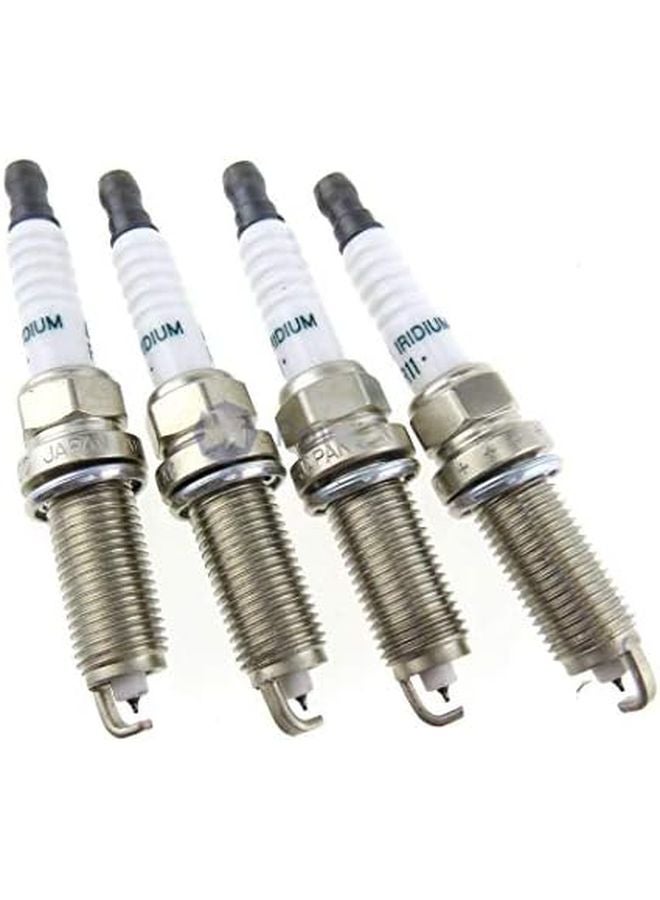 مجموعة شمعات الإشعال إيريديوم 4 قطع FXE20HR11 متوافقة مع نيسان ميكرا مارش نوت تيدا إكس تريل كيوب - Image 5