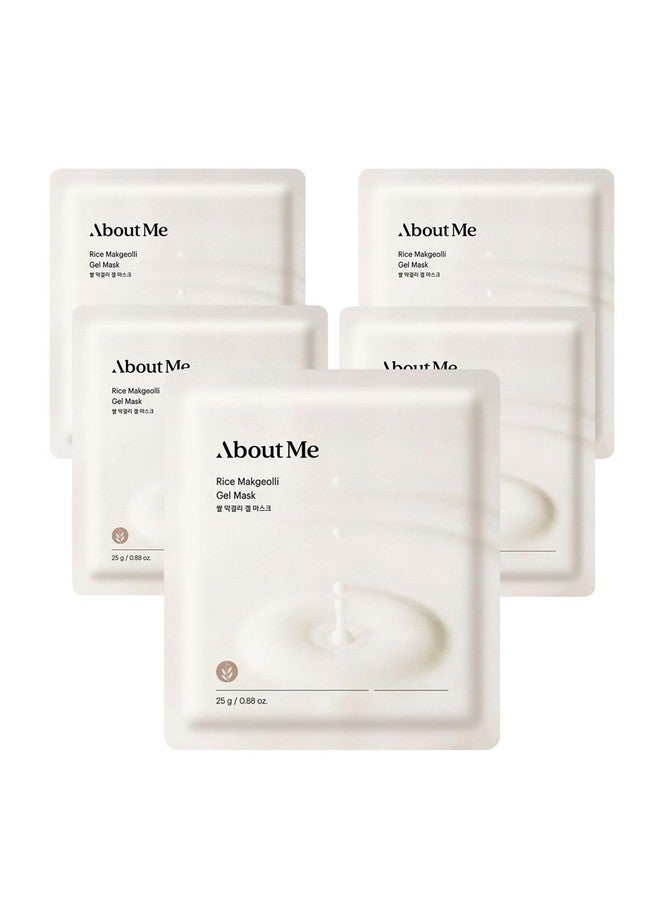 ABOUT ME Rice Makgeolli Gel Mask Hydrating Face Mask With Fermented Rice Wine For Smooth Bright Skin Vegan (5 Sheets) - Image 1