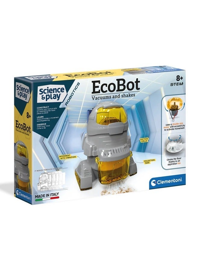 Clementoni Ecobot Vacuum and Shakes Robot Toy 27.6x6x18.8cm - Image 1