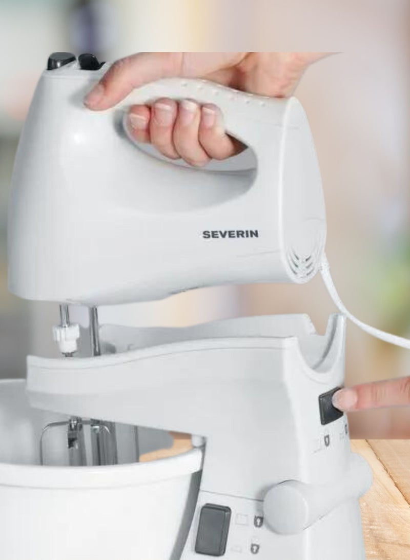 Severin Stand mixer handmixer set with Batteur avec bol,hm 3815 white - Image 2