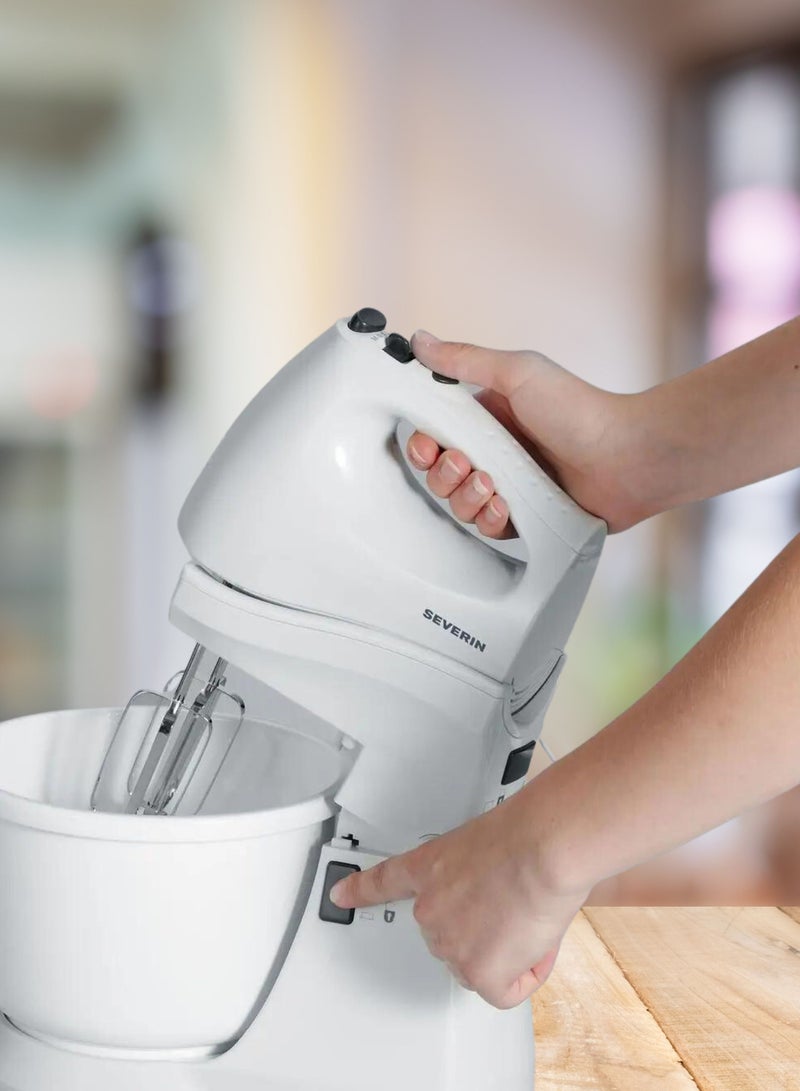 Severin Stand mixer handmixer set with Batteur avec bol,hm 3815 white - Image 3