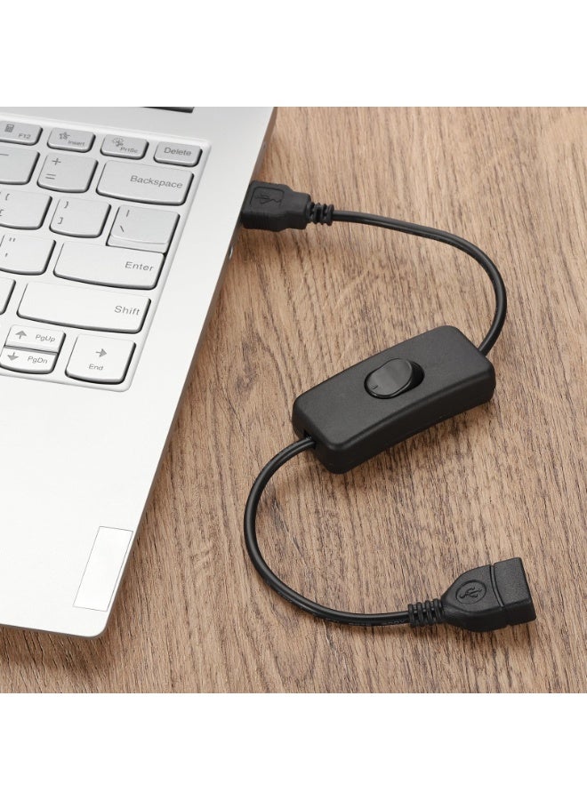 SUNSAR 4 pcs USB Cable with Switch, USB Male to Female Extension Cord Inline Rocker On/Off Switch for Driving Recorder, USB Fan, LED Strip (black) - Image 5