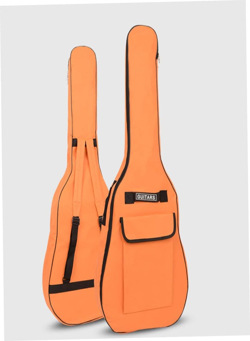 GGOOT Guitar Bag Adjustable Case Gig Acoustic Soft Backpack Waterproof Classical Cover Holder 40/41 Inch Orange, Guitar Bag, Adjustable Guitar Bags, Acoustic Guitar Gig Case - Image 2