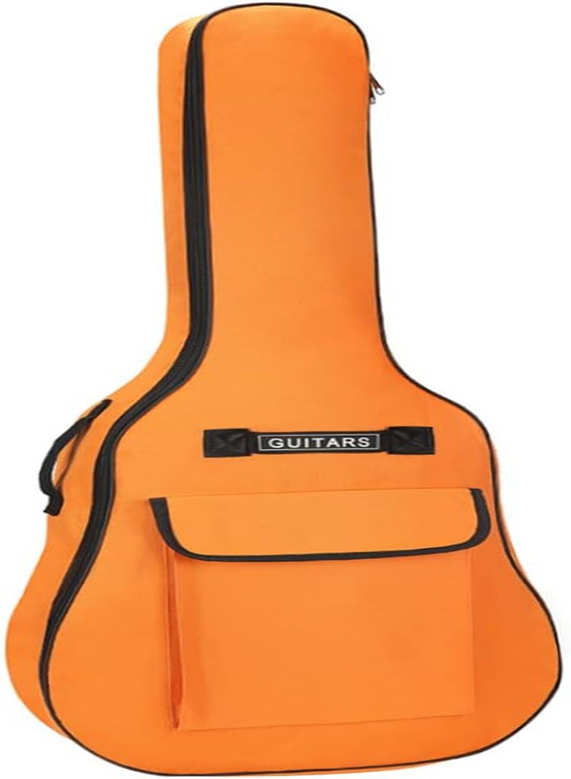 GGOOT Guitar Bag Adjustable Case Gig Acoustic Soft Backpack Waterproof Classical Cover Holder 40/41 Inch Orange, Guitar Bag, Adjustable Guitar Bags, Acoustic Guitar Gig Case - Image 5