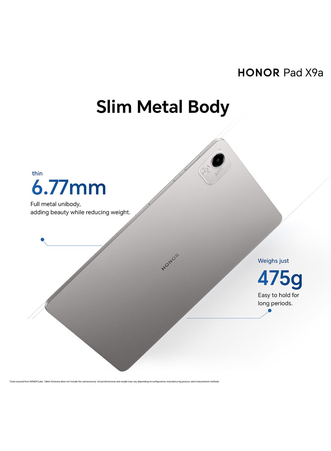 Honor Pad X9a 11.5 Inch 8GB RAM 128GB Wi-Fi With Free Protective Flip Cover Middle East Version - Grey