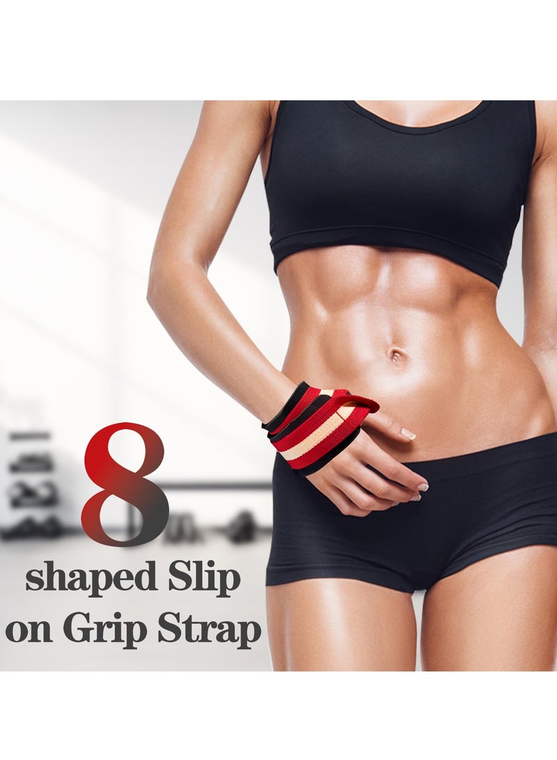 Figure 8 Lifting Straps,Lifting Straps for Deadlift with Padded Wrist Protection,DeadLift Wrist Strap for Pull-ups,Bodybuilding & Strength Training - Image 4