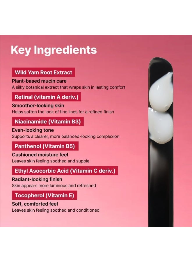 NIDA Youthful Formula™ Yam Mucin ABCE Facial Cream | Wild Yam Root Extract, Retinal, Panthenol, Ethyl Ascorbic Acid, Tocopherol | Hydration, Wrinkles, Dry Skin | 1.86 fl. oz., 55ml - Image 5