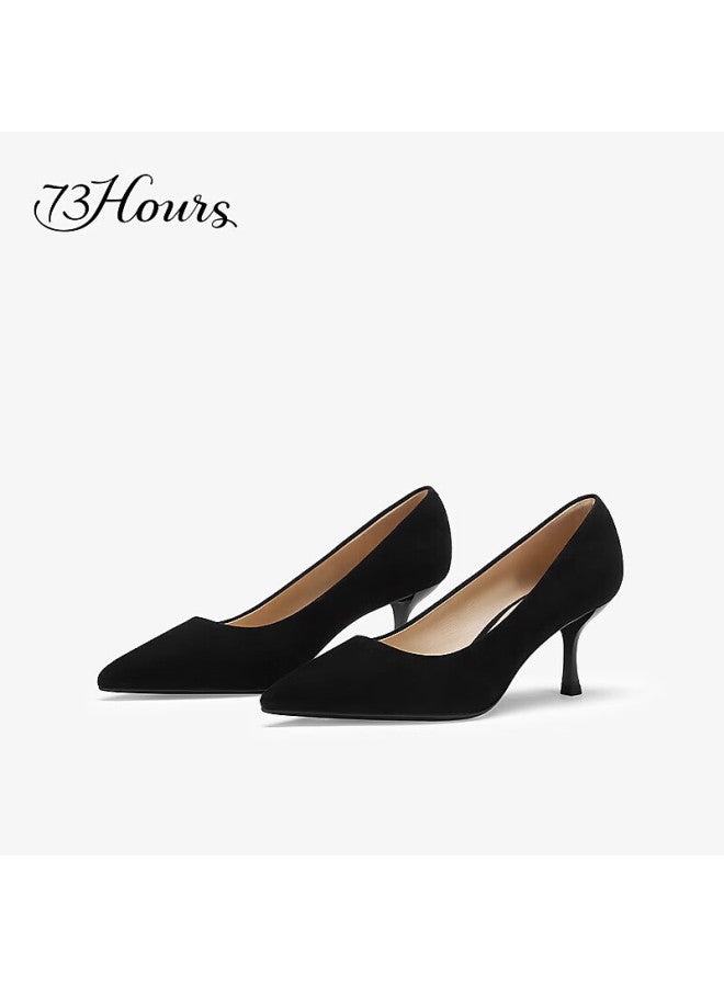 73Hours Liu Yifei Rose Story Same Style Women'S Shoes Brittany Spring New Commuter Fine High Heels Shallow Mouth Single Shoes Women - Image 1
