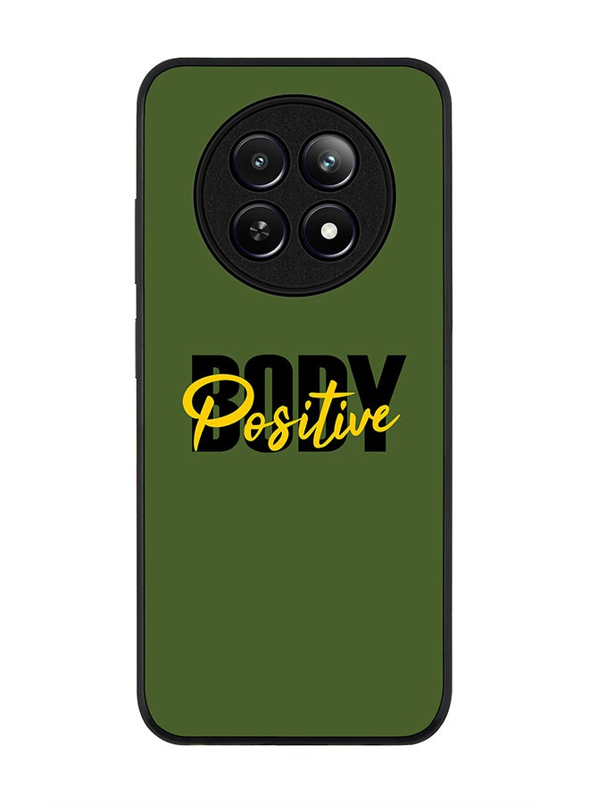 Stylizedd Rugged Black edge case for Realme 12 / Realme 12x, Slim fit Soft Case Flexible Rubber Edges Anti Drop TPU Gel Thin Cover -  Body Positive - Image 1