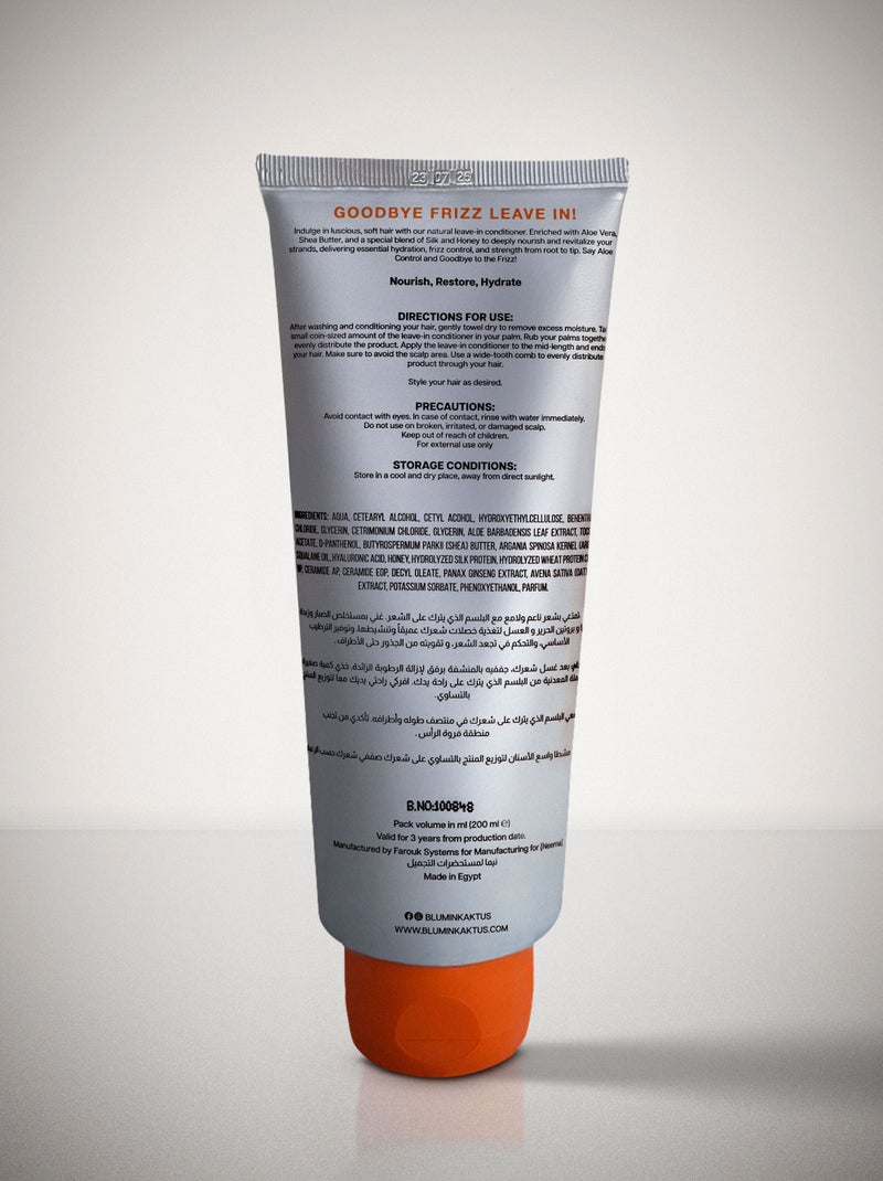 بلومن كاكتس ليف إن Blumin’Kaktus Aloe Control, Goodbye Frizz! – ترطيب وتقليل الهيشان، 200 مل - Image 4