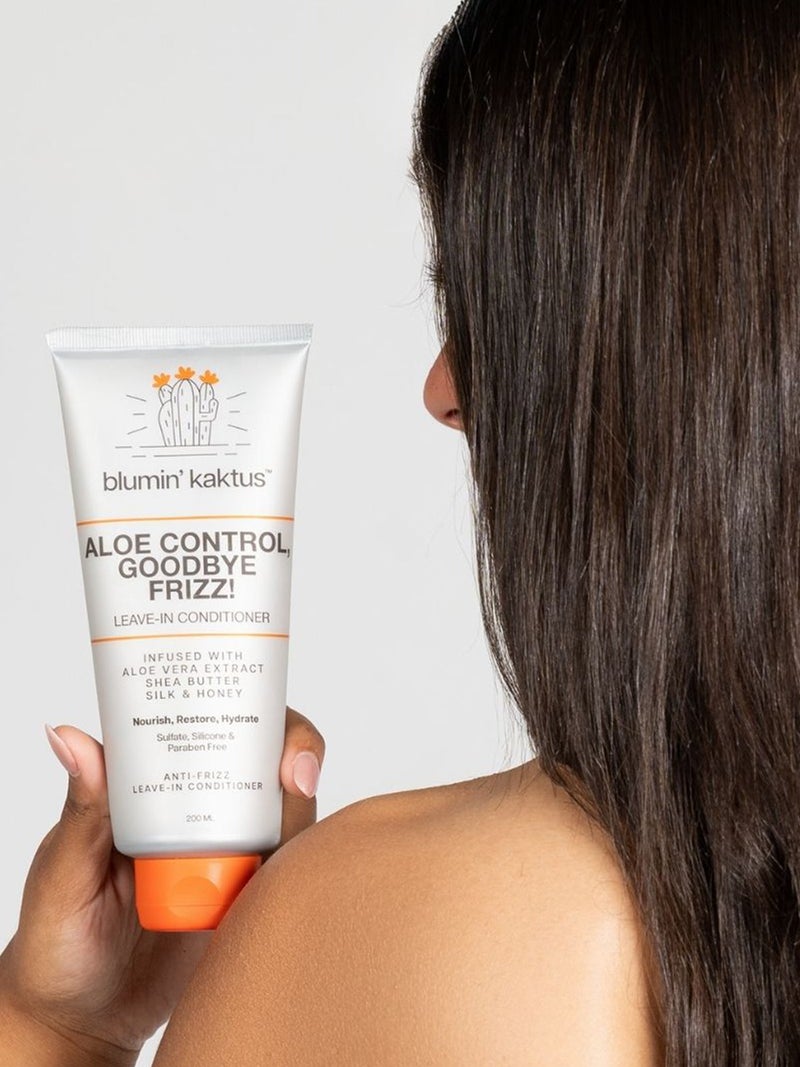 بلومن كاكتس ليف إن Blumin’Kaktus Aloe Control, Goodbye Frizz! – ترطيب وتقليل الهيشان، 200 مل - Image 3