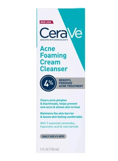 Acne Foaming Facial Cleanser, Acne Treatment Face Wash - Fragrance Free - 5 oz