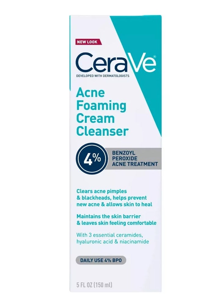 Sacow - Acne Foaming Facial Cleanser, Acne Treatment Face Wash - Fragrance Free - 5 oz - Image 1