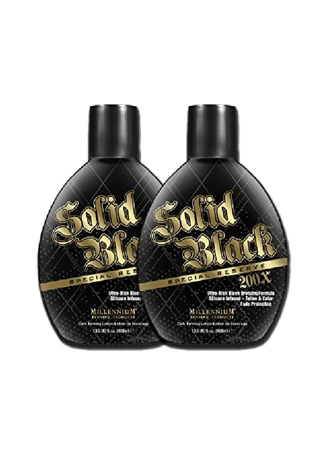 Millennium Tanning Products Millennium Tanning Solid Black Special Reserve 200X Tanning Lotion 135 Ounces 2Pack  - Image 1