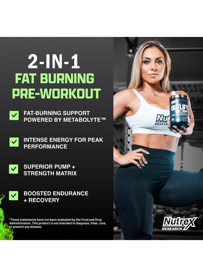 Nutrex Research مكمل نوتريكس أوتلِفت بيرن قبل التمرين للطاقة والتركيز والقدرة على التحمل | ميتابوليت، إل-سيترولين، بيتا ألانين وكافيين | تركيبة حرارية للأداء (22 حصة، موي تويست) - Image 3