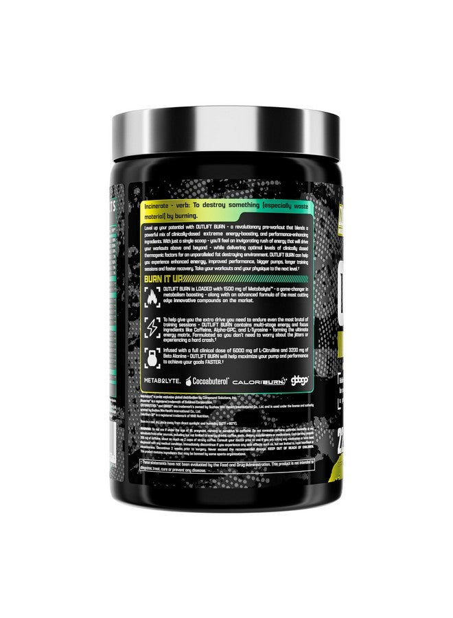 Nutrex Research مكمل نوتريكس أوتلِفت بيرن قبل التمرين للطاقة والتركيز والقدرة على التحمل | ميتابوليت، إل-سيترولين، بيتا ألانين وكافيين | تركيبة حرارية للأداء (22 حصة، موي تويست) - Image 2