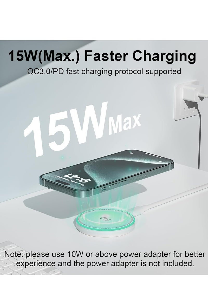 general MagSafe Charger 2Pack 15W Magnetic Wireless Charger Fast Charging Pad with 6FT USB C to USB C Cable Compatible with iPhone 16/15/14/13/12 Series & AirPods 3/2/Pro | Strong Magnet Technology - Image 2