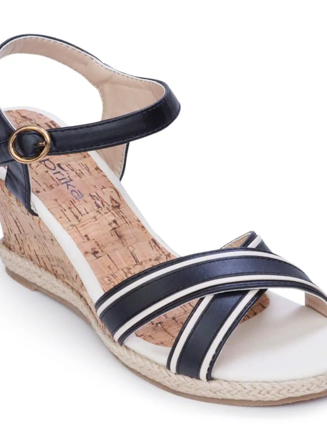 Paprika Women Buckle Wedges