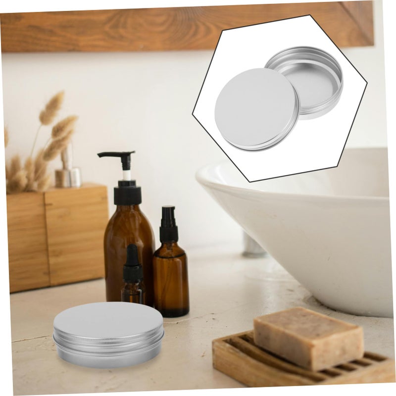 Aluminium Cosmetic Travel Jars 8 2X8 2X2 7CM Screw Lid Leakproof For Creams Ointments - Image 4