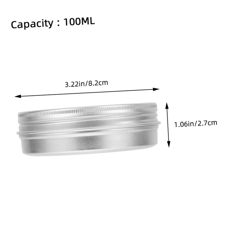 Aluminium Cosmetic Travel Jars 8 2X8 2X2 7CM Screw Lid Leakproof For Creams Ointments - Image 3