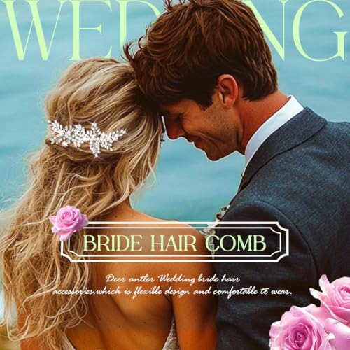 Evild Wedding Hair Clips Silver Rhinestone Bridal Headpiece Prom Hair Accessories for Women - Image 5