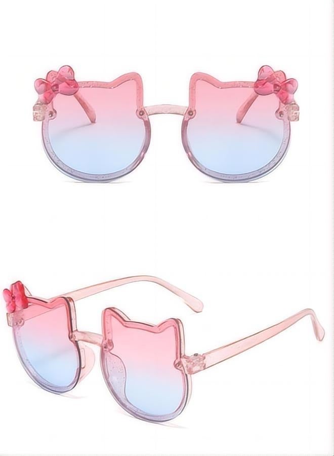 Kids Sunglasses Cute Cat Shaped Child Sunglasses Polarized Sunglasses UV Protection for Kids - Image 2