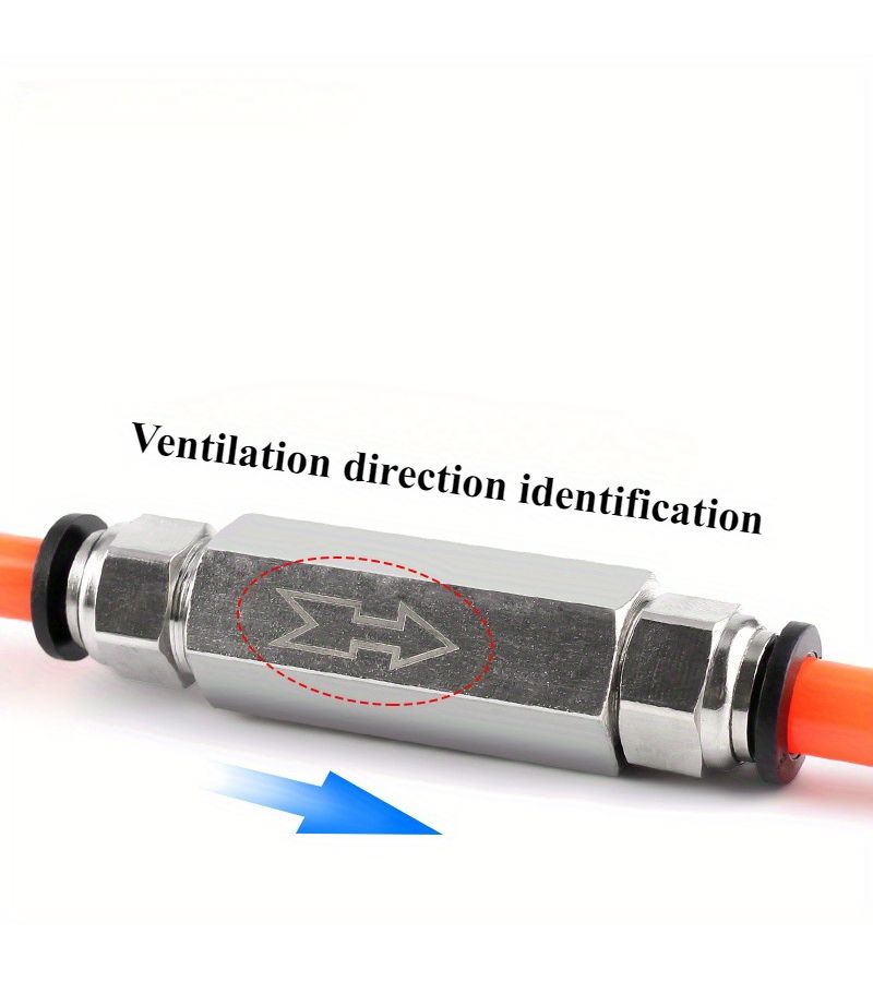4 Pcs Stainless Steel Check Valves Heavy Duty Unidirectional Flow with Adapter Connectors for Water Air - Image 4