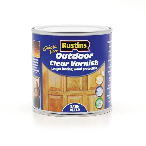 Rustins 250ml Outdoor Varnish Satin, Clear - Image 4