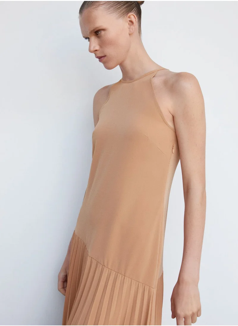 MANGO Halter Neck Dress