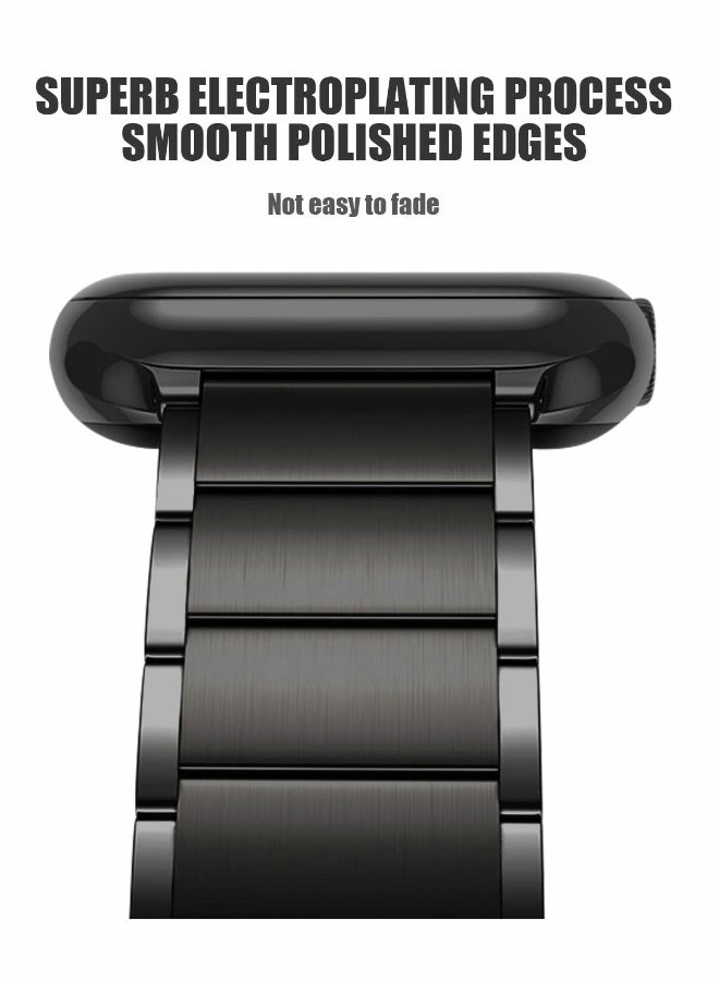 Metal Straps Compatible with Apple Watch 45mm/44mm, Magnetic Metal iWatch Replacement Bands  - Image 4
