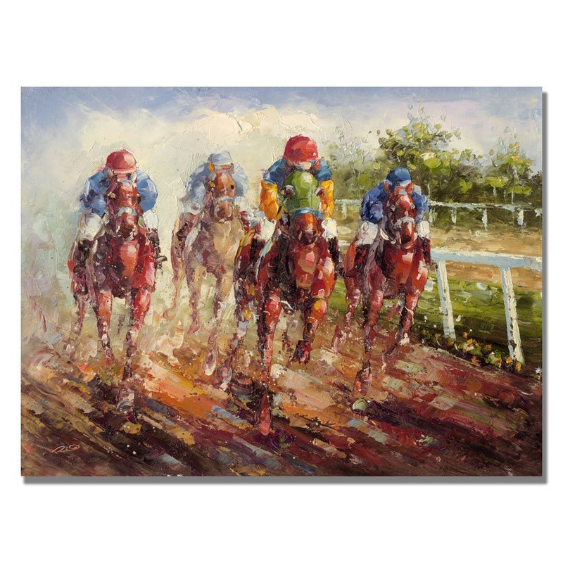 Trademark Fine Art Trademark Art Kentucky Derby Canvas Art by Rio 22 by 32Inch  - Image 1