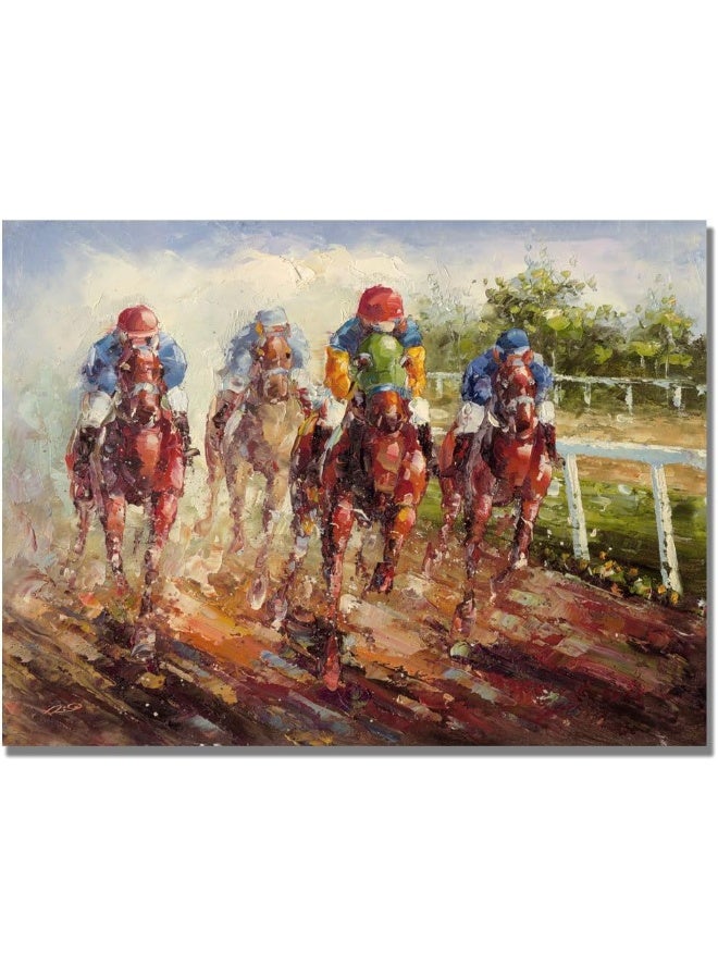 Trademark Fine Art Trademark Art Kentucky Derby Canvas Art by Rio 22 by 32Inch  - Image 3