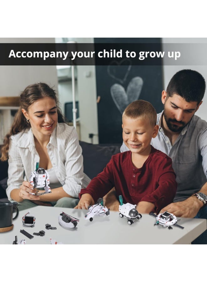 Solar Robot Toys 6 in 1 STEM Projects for Kids Ages 8-12 Science Kits for Boys Girls Solar Power Space Toy Science DIY Gift Educational Experiment Robotics Kit - Image 2