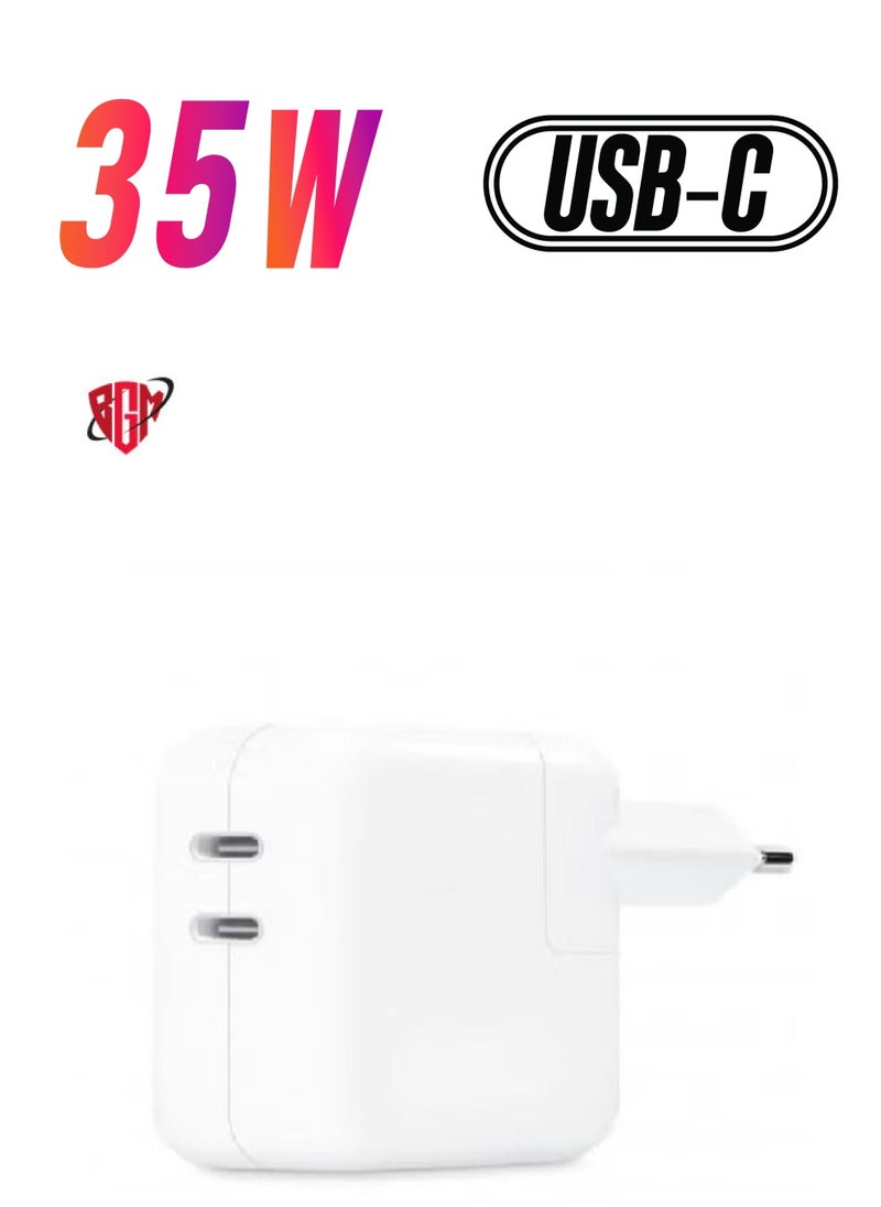 BGM 35W Dual Ports Fast Charging USB-C+C Power Adapter USB-C To Lightning Cable For Apple iPhone 14 13 Series  - Image 1