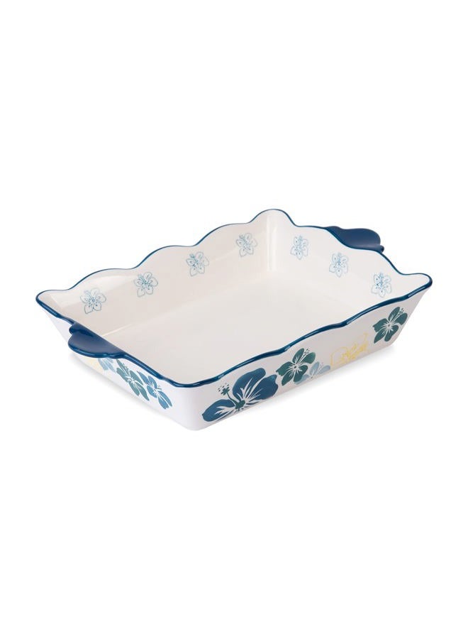 Sagoskat Casserole Dish Baking Dish Ceramic Baking Pan Nonstick Baking Dish Blue Lassagne Pan 9x13 Baking Dishes for oven Casserole Dishes for Kitchen - Image 1