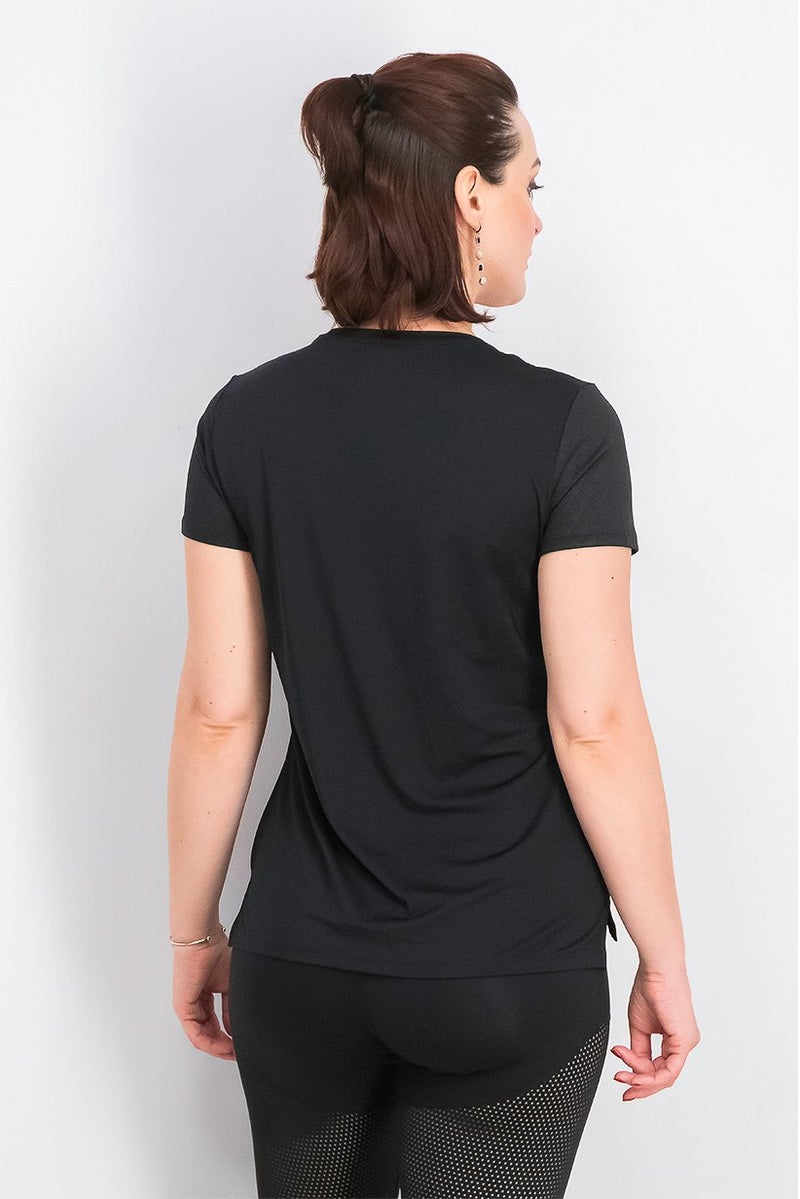 Reebok Women Sportswear Fit Brand Logo Training Top, Black - Image 2