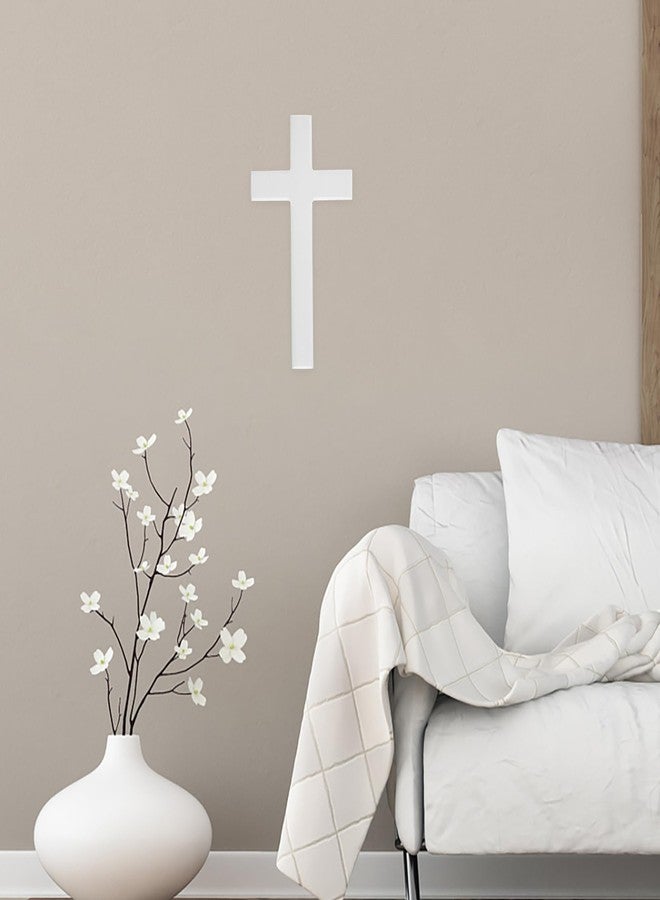 Amosfun Wooden Wall Cross - 8.26 Inch Hanging Cross for Home Easter Day Decor, Church Ornament, Easy to Install - Image 5