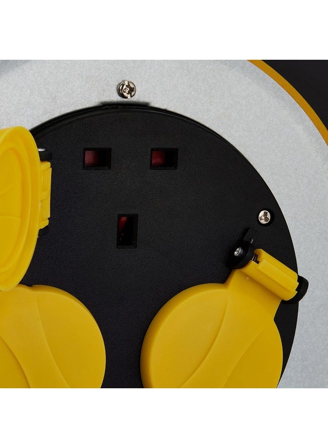 OSHTRACO بكرة كابل دائرية معدنية ثقيلة من أوشتراكو 3 طرق مع سلك بطول 40 متر، سمك 1.5 مم - Image 4